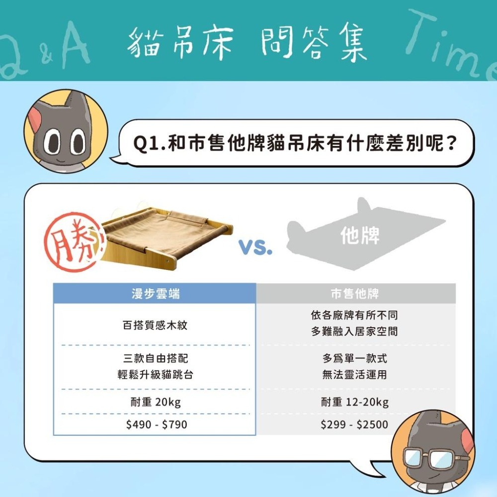 【姆比】🐈漫步雲端☁ 吸盤式貓吊床 (三款) 市售最強 耐重20kg 貓抓住 貓跳台 貓咪床 貓麻繩 寵物吊床 貓抓板-細節圖7
