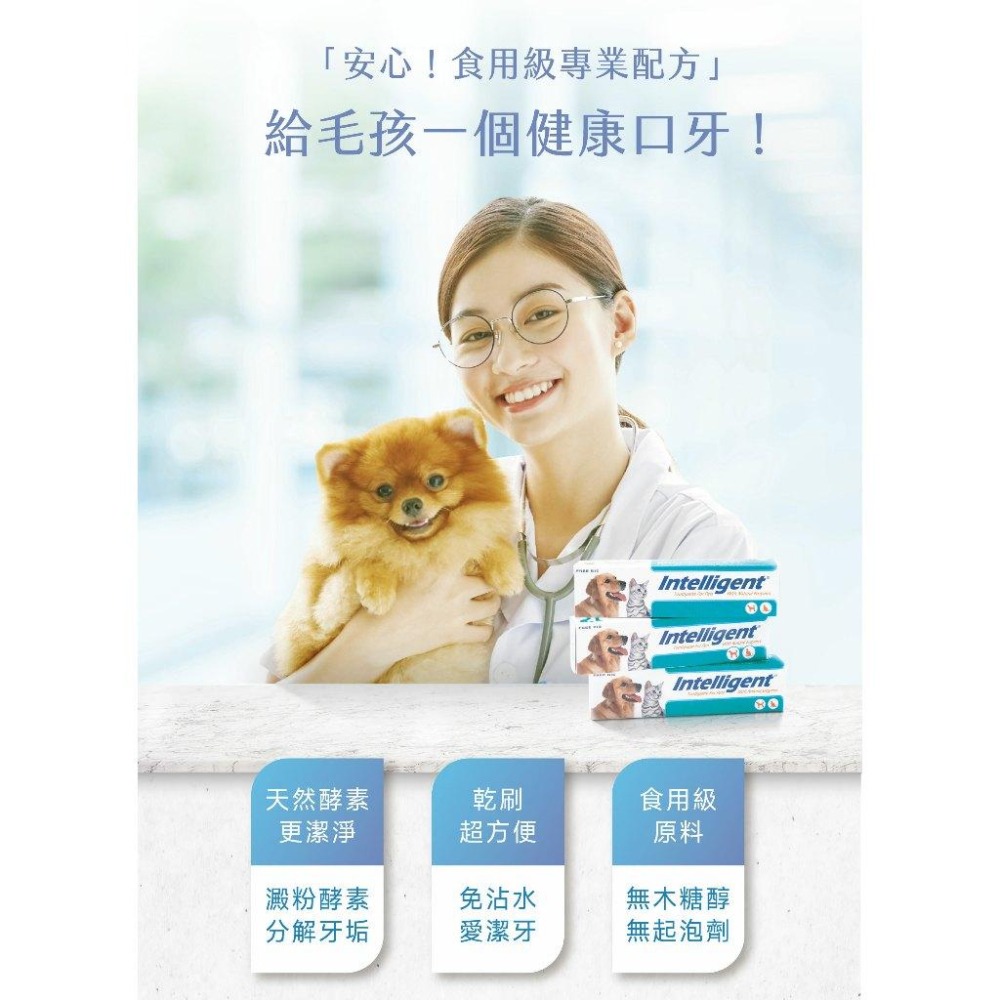 【姆比】Intelligent 因特力淨 寵物牙膏 酵素牙膏 寵物牙膏 貓牙膏 寵物潔牙 牙膏 貓潔牙 狗潔牙 狗牙膏-細節圖5