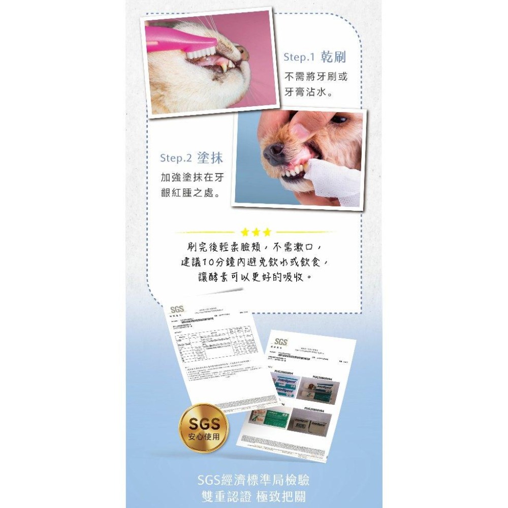 【姆比】Intelligent 因特力淨 寵物牙膏 酵素牙膏 寵物牙膏 貓牙膏 寵物潔牙 牙膏 貓潔牙 狗潔牙 狗牙膏-細節圖6