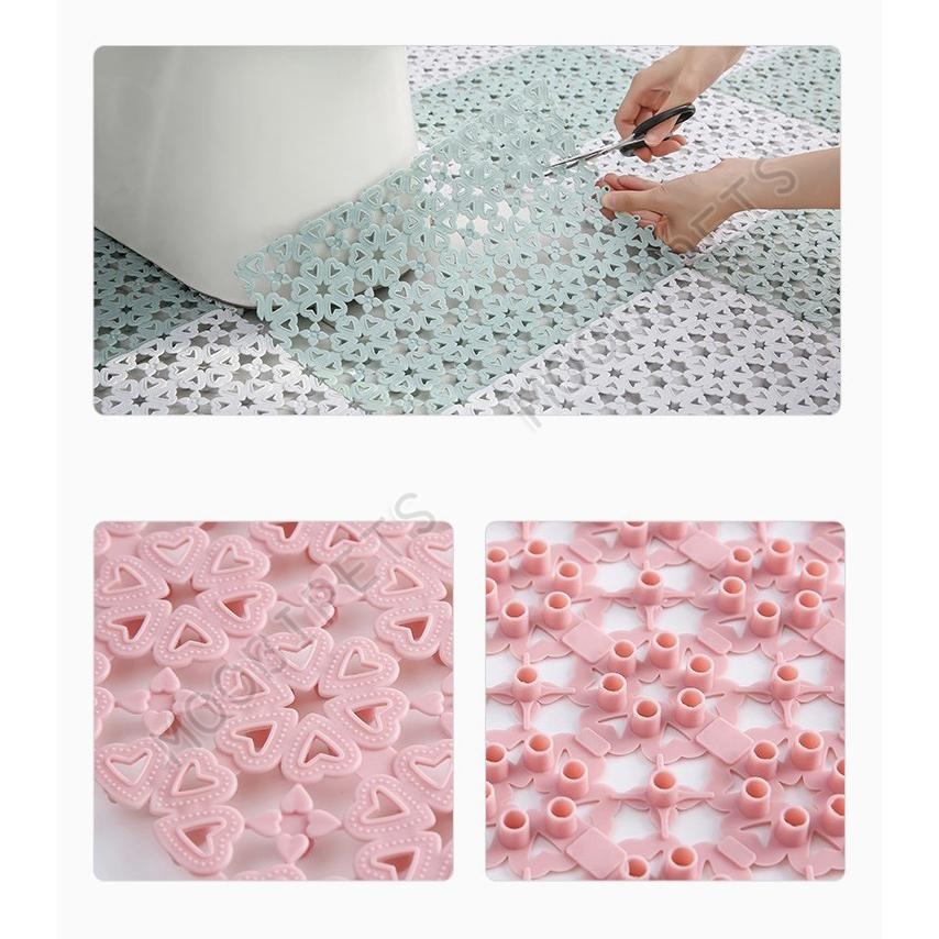 【姆比】✨糖果色寵物腳墊 自由拼接裁剪(內建卡扣) 兔子腳墊 小寵墊子 兔子底板 寵物底板 籠子底板 腳踏墊 爽健腳底板-細節圖5