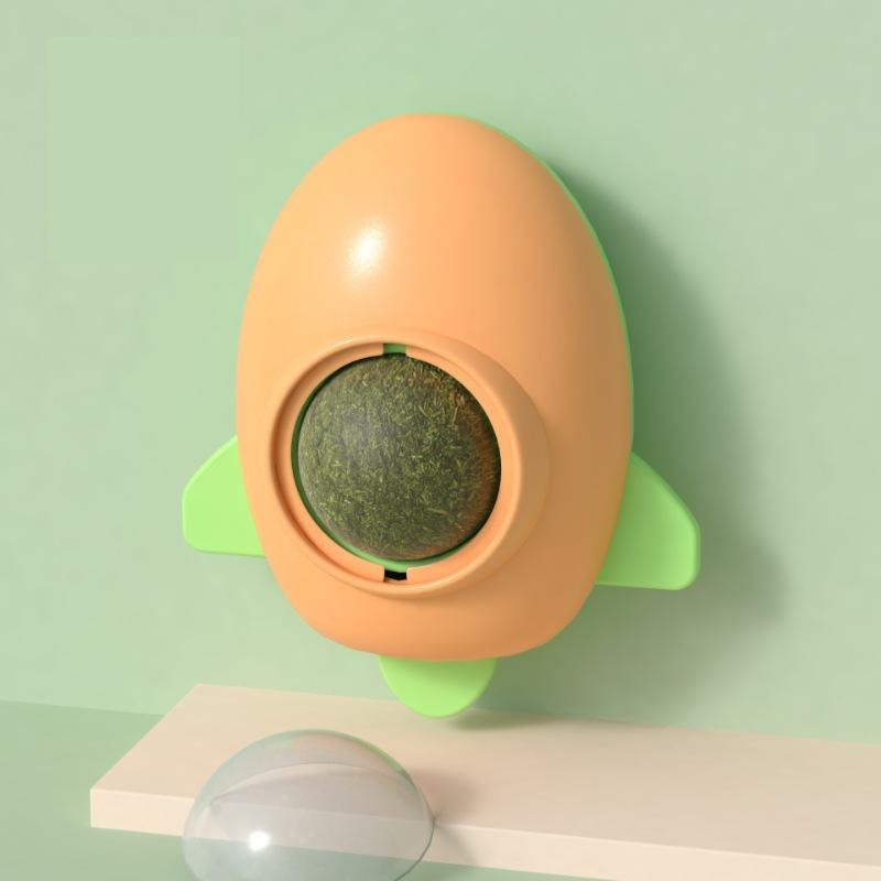 【姆比】旋轉貓薄荷球 火箭🚀飛碟🛸造型 貓薄荷球 DIY安裝 貓草球 貓磨牙 貓潔牙棒 貓薄荷 貓草 貓零食 逗貓玩具-細節圖5