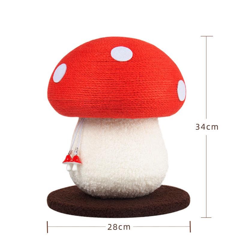 【姆比】✨紅蘑菇🍄劍麻貓抓板 劍麻貓抓柱 蘑菇貓抓板 蘑菇貓抓柱 蘑菇貓爬架 貓爬架 貓抓板 貓抓柱 貓抓玩具 逗貓-細節圖2