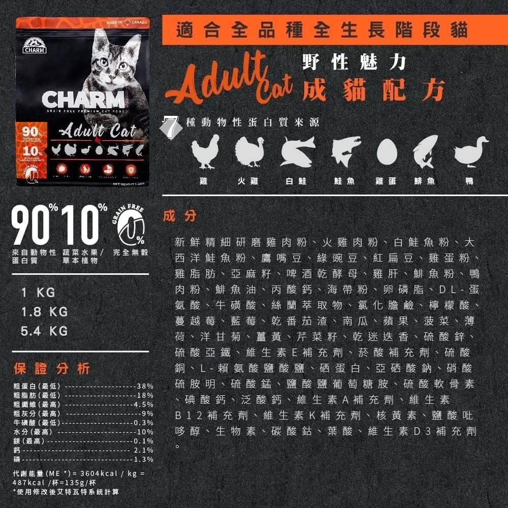【姆比】超殺特惠❗ 野性魅力 CHARM 幼貓 成貓 無穀貓飼料 貓飼料 貓糧 無穀 野性魅力飼料 無穀飼料 海陸龍蝦-細節圖2