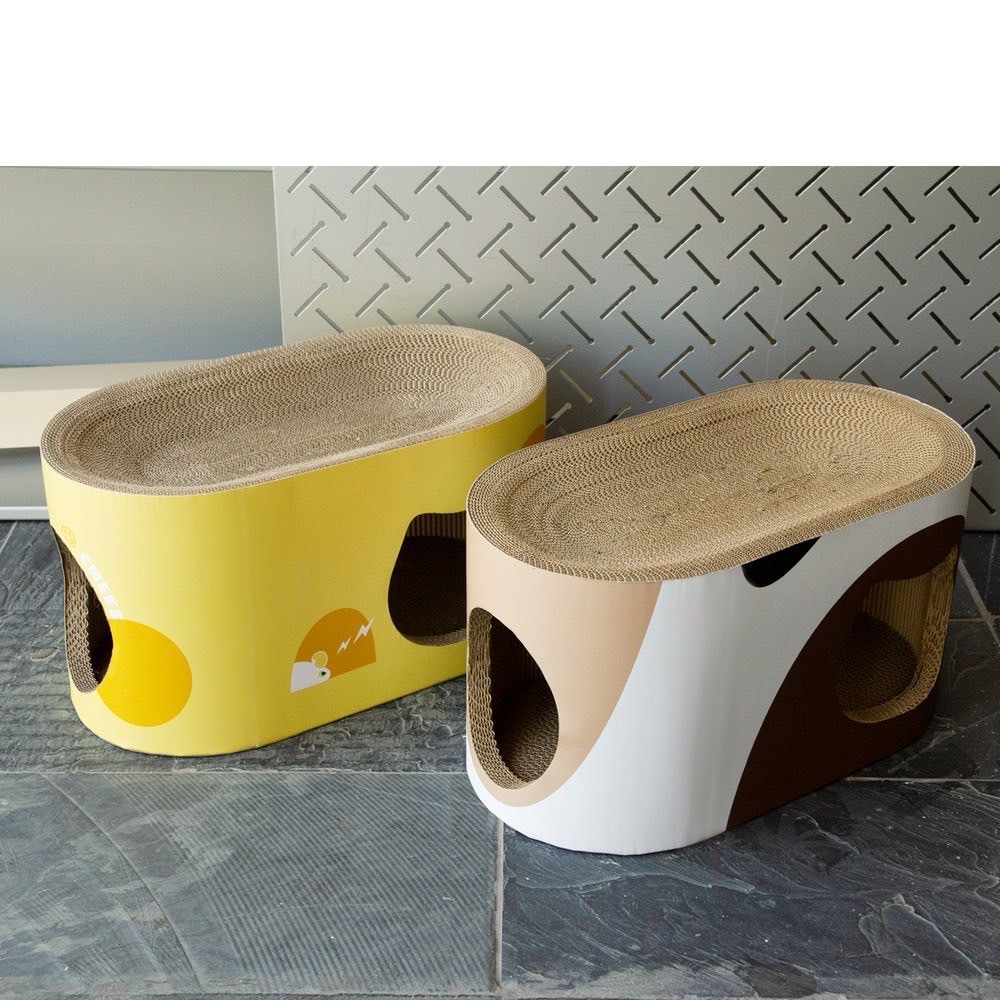 【姆比】免運❗ MSBC 主子優選 貓空隧道貓抓板 兩款 貓抓隧道 貓抓屋 貓抓板 瓦楞紙貓抓板 貓抓玩具 貓玩具-細節圖3