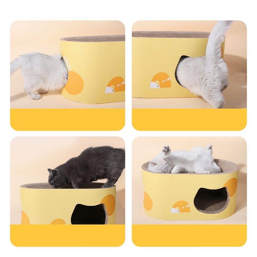 【姆比】免運❗ MSBC 主子優選 貓空隧道貓抓板 兩款 貓抓隧道 貓抓屋 貓抓板 瓦楞紙貓抓板 貓抓玩具 貓玩具-細節圖6