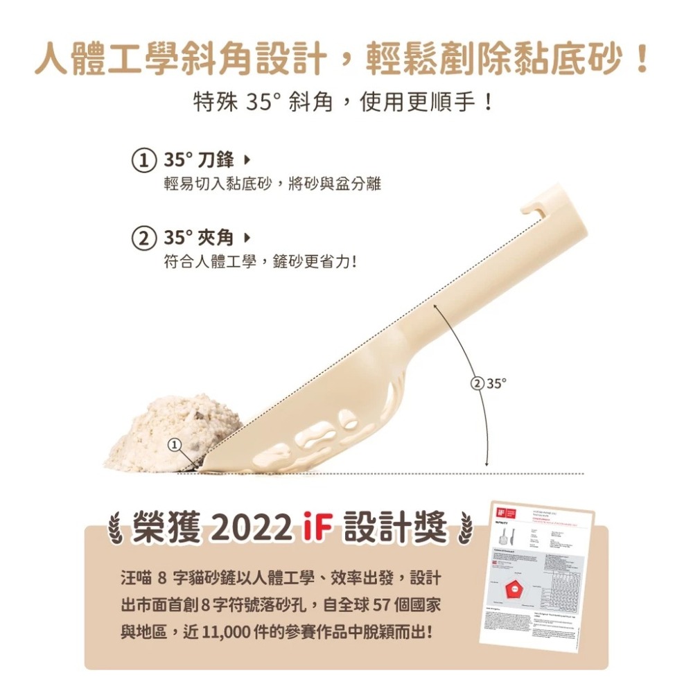 【姆比】專利 8字快篩貓砂鏟 快篩貓砂鏟 分篩貓砂鏟 砂鏟 貓砂鏟 汪喵貓砂鏟 汪喵星球 汪喵-細節圖4