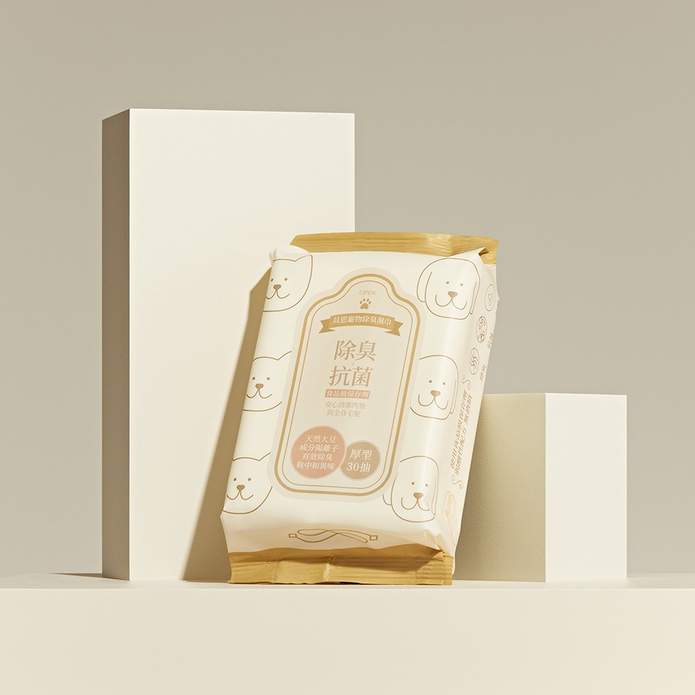 【姆比】貝恩 Baan 毛孩除臭濕紙巾30抽3包(串) 享有嬰兒般的呵護🍼 寵物濕紙巾 除臭濕紙巾 濕紙巾-規格圖4