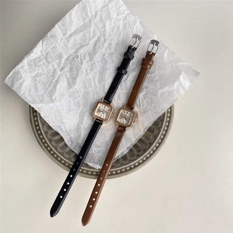 𝑳𝒊𝒍𝒊𝒌𝒐𝒌𝒐 ෆ法式慵懶小方糖手錶⌚️(2 colors)-細節圖3