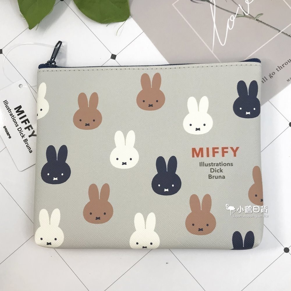 【現貨】日本 miffy 米飛兔 米菲兔 PVC皮革 方形 萬用包｜小鶴日貨-細節圖7