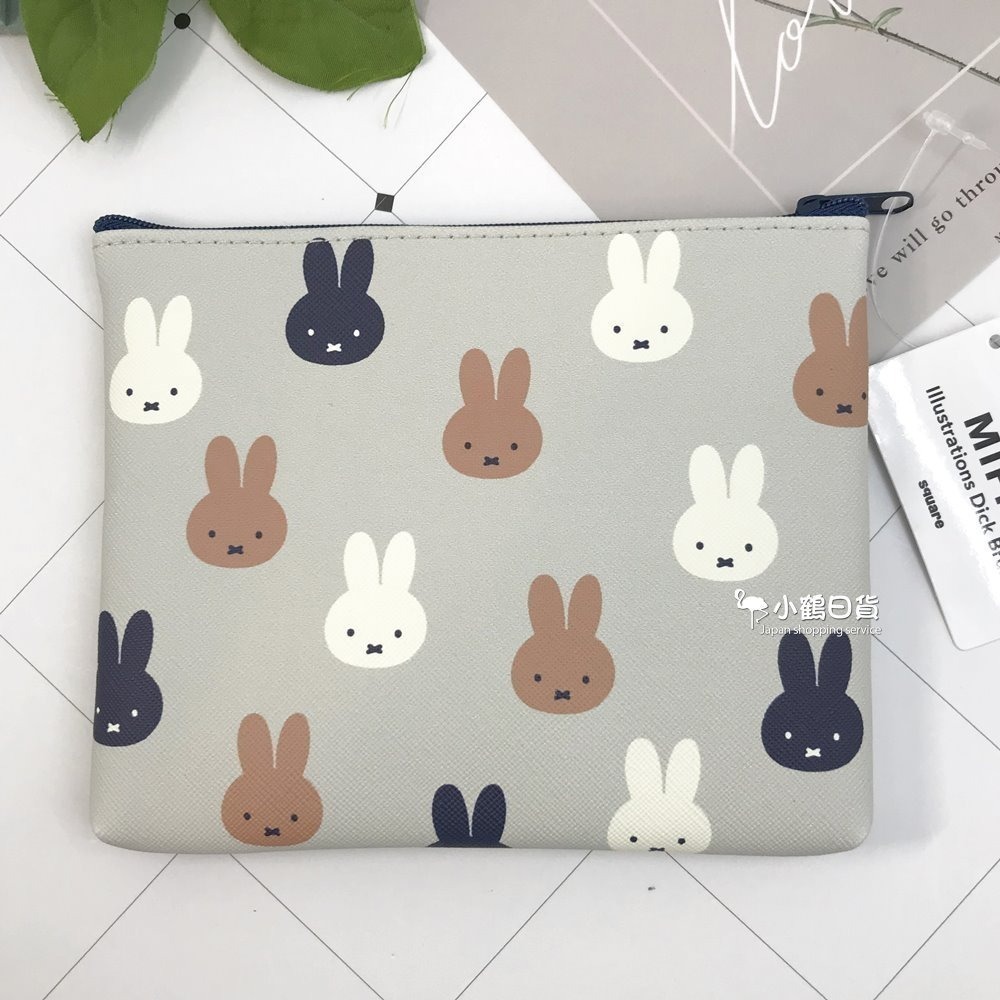 【現貨】日本 miffy 米飛兔 米菲兔 PVC皮革 方形 萬用包｜小鶴日貨-細節圖8