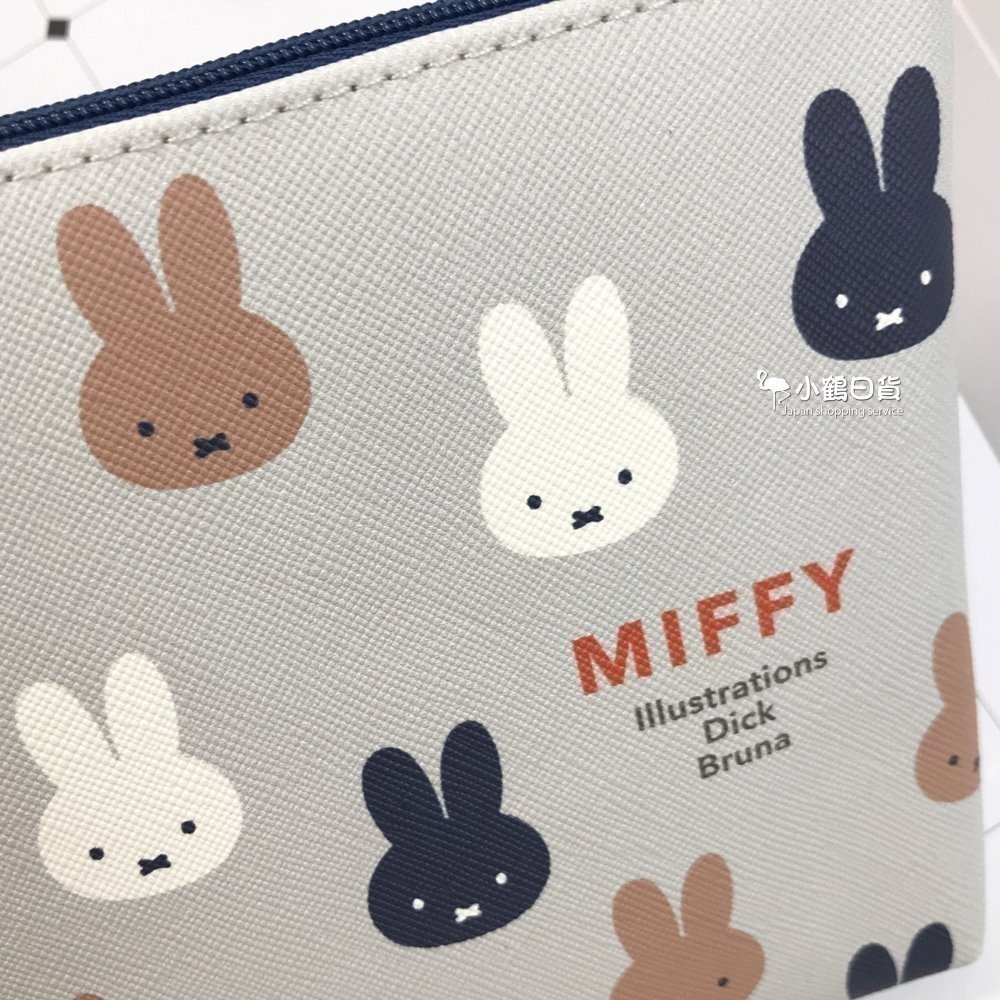 【現貨】日本 miffy 米飛兔 米菲兔 PVC皮革 方形 萬用包｜小鶴日貨-細節圖9