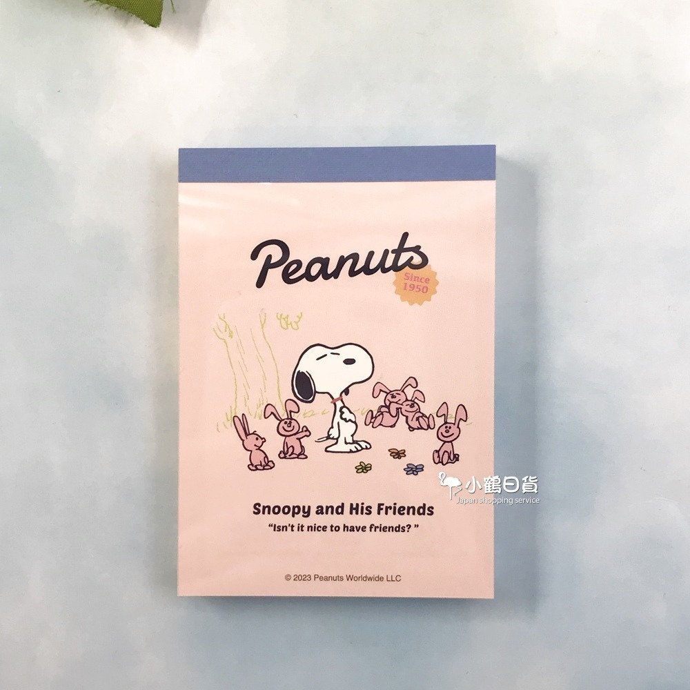 【現貨】日本製 PEANUTS 史努比 Snoopy and His Friends 彩色 便條紙｜小鶴日貨-細節圖4