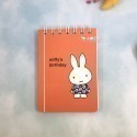 【現貨】日本製 miffy 米飛兔 米菲兔 圖畫書系列 A7 筆記本｜小鶴日貨-規格圖1