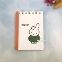 【現貨】日本製 MIFFY 圖畫書系列 線圈 5mm方眼 A7 筆記本｜小鶴日貨-規格圖1