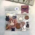 【現貨】日本進口 正版 miffy 米飛兔 米菲兔 2023新品 造型 迴紋針 夾鏈袋｜小鶴日貨-規格圖1