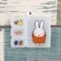 【現貨】日本製 miffy 米菲兔 米飛兔 四格 隨身 小物 分類盒｜小鶴日貨-規格圖1