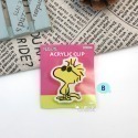 日本製 SNOOPY 史努比 PEANUTS WOODSTOCK＆BROTHERS 造型夾子-規格圖9