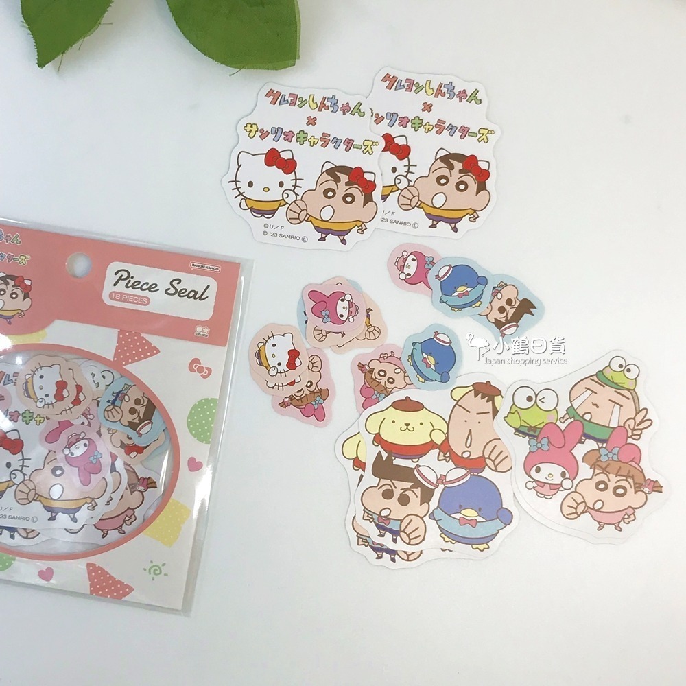 【現貨】日本製 SANRIO 三麗鷗 x 蠟筆小新 聯名款 造型 貼紙｜小鶴日貨-細節圖7