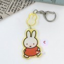 【現貨】日本 miffy 米飛兔 米菲兔 造型 壓克力 吊飾 鑰匙圈｜小鶴日貨-規格圖1