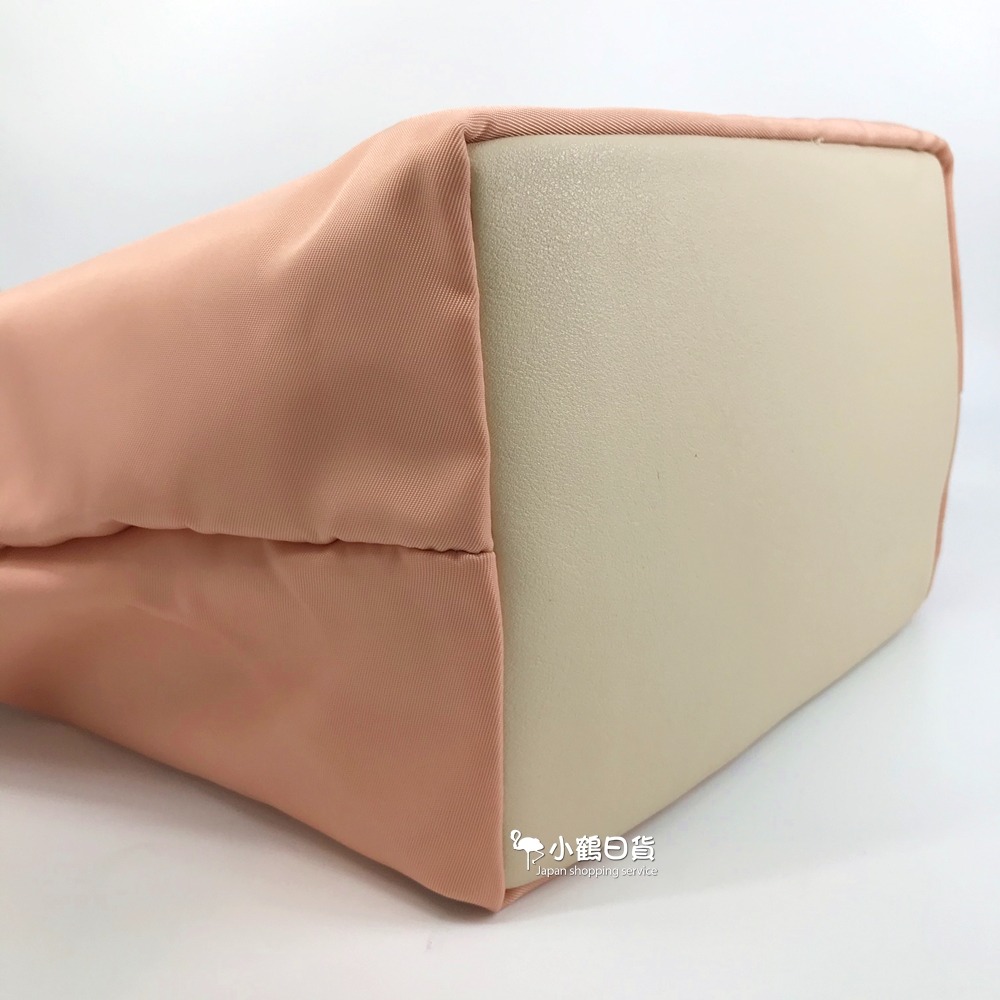 【現貨】日本進口 船型 素面 手提包 水餃包(粉橘色)｜小鶴日貨-細節圖2