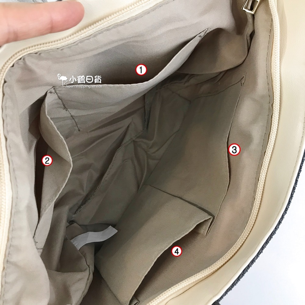 【現貨】日本進口 船型 素面 手提包 水餃包(粉橘色)｜小鶴日貨-細節圖5