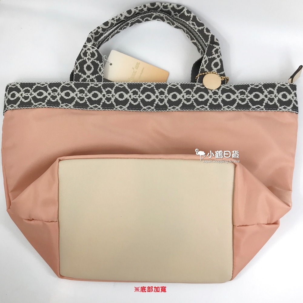 【現貨】日本進口 船型 素面 手提包 水餃包(粉橘色)｜小鶴日貨-細節圖6