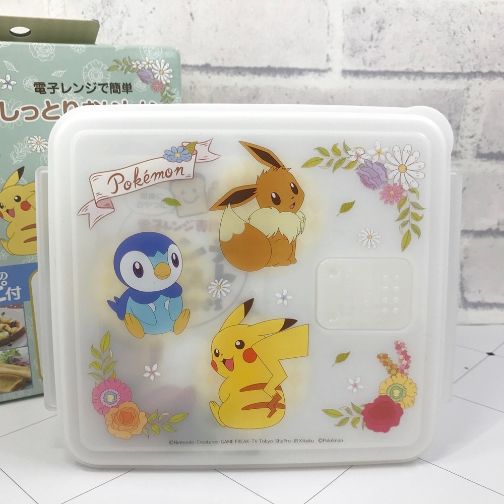 小鶴日貨｜日本製 skater 寶可夢 Pokemon 可微波 保鮮盒 法式吐司料理盒【現貨商品】-細節圖2