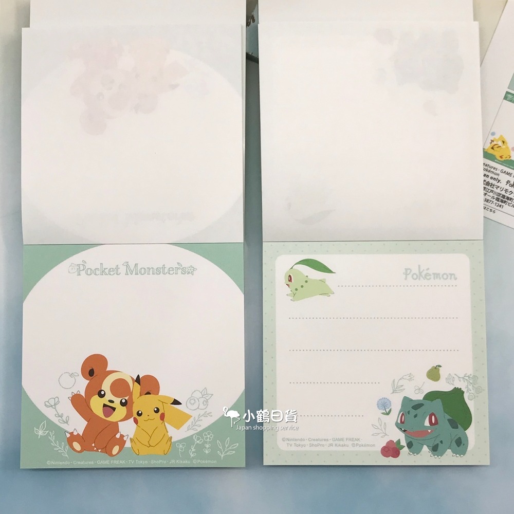【現貨】日本製 Pokémon 寶可夢 皮卡丘 正方形 彩色 便條紙｜小鶴日貨-細節圖3