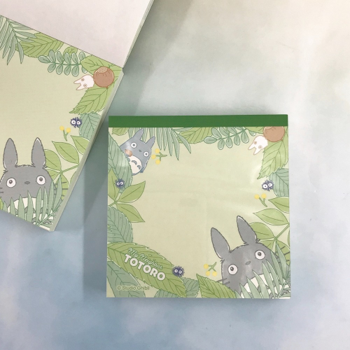 【現貨】日本製 宮崎駿 TOTORO 龍貓 正方形 彩色 便條紙｜小鶴日貨