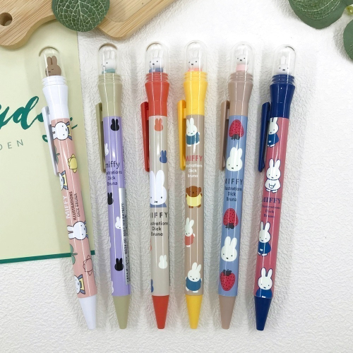 【現貨】日本製 miffy 米飛兔 米菲兔 公仔造型 按壓式原子筆 0.7mm｜小鶴日貨