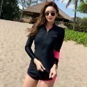 【貝娣泳裝】M003女生泳衣 長袖泳衣 兩件式泳衣 運動泳衣 防曬泳衣 衝浪衣 浮潛水服 水母衣 泡湯泳衣 女款泳裝-規格圖9
