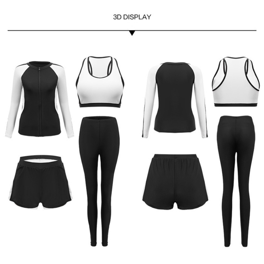 【貝娣泳裝】M062女生泳衣 多件式泳衣 長袖泳衣 防曬泳衣 衝浪衣 浮潛水服 水母衣 泡湯 比基尼 長泳褲 女泳褲-細節圖9