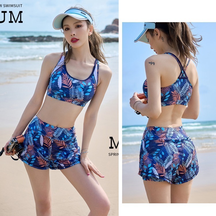 【貝娣泳裝】K011女生泳衣 三件式泳衣 運動泳衣 比基尼 罩衫 衝浪衣 浮潛泳衣 學生泳衣 泡湯泳衣-細節圖7