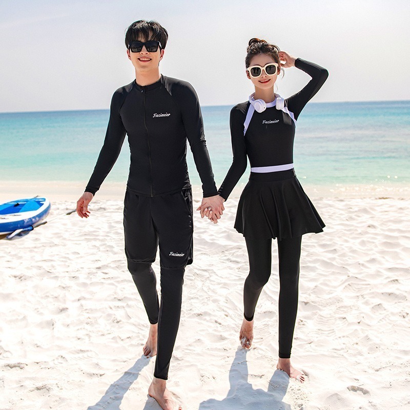 【貝娣泳裝】M002男生泳衣 男泳褲 多件式泳衣 長袖泳衣  防曬泳衣 衝浪衣 浮潛水服 水母衣 泳衣男款-細節圖4