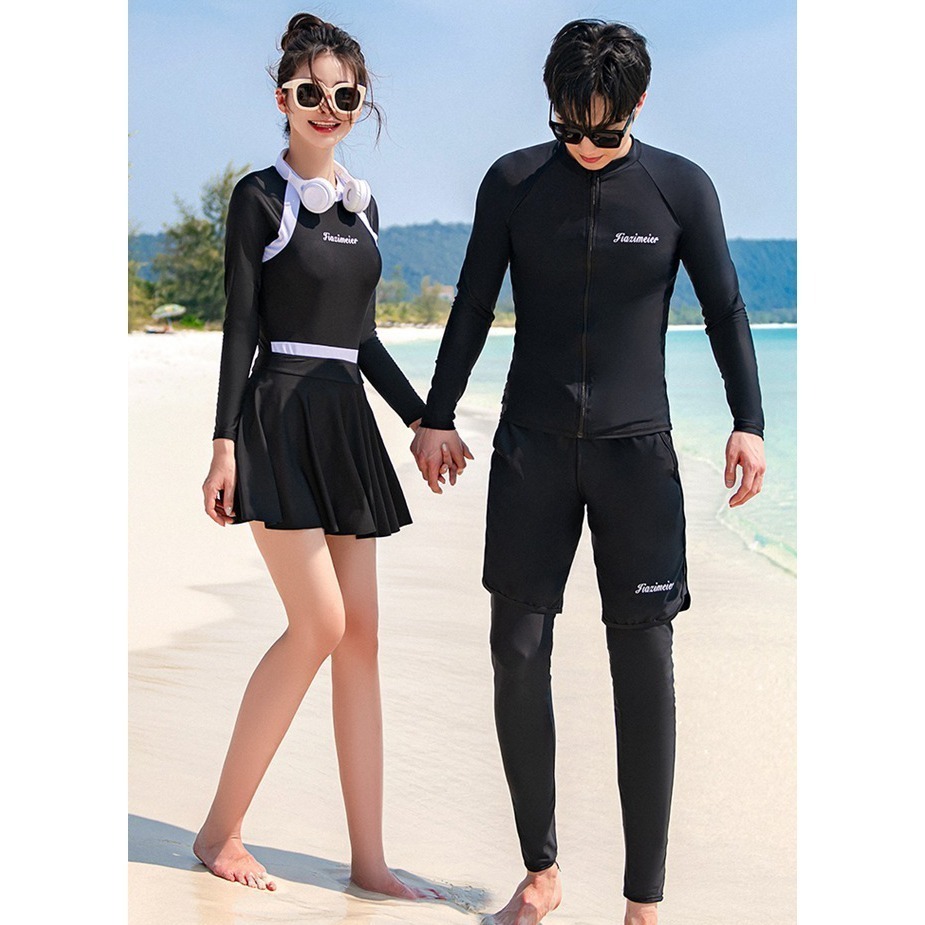 【貝娣泳裝】M002男生泳衣 男泳褲 多件式泳衣 長袖泳衣  防曬泳衣 衝浪衣 浮潛水服 水母衣 泳衣男款-細節圖7