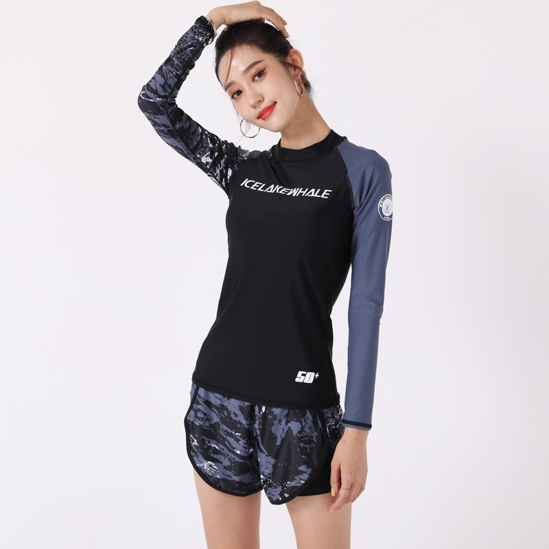【貝娣泳裝】M009男女泳衣 情侶泳衣 二件式泳衣 長袖泳衣 防曬泳衣 衝浪衣 浮潛水服 水母衣 泡湯 運動泳衣-細節圖9