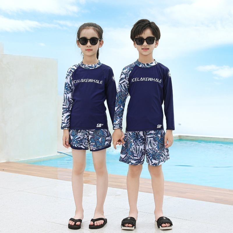 【貝娣泳裝】M010男女泳衣 兒童泳衣 情侶親子 二件式泳衣 長袖泳衣 防曬泳衣 衝浪衣 浮潛水服 水母衣 泡湯-細節圖8