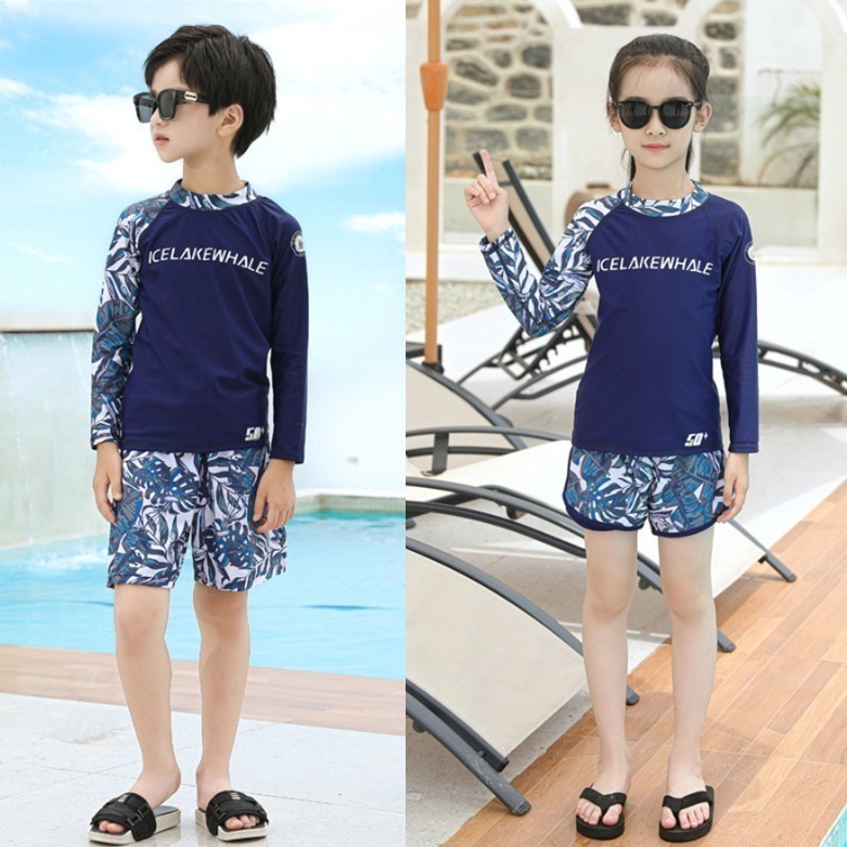 【貝娣泳裝】M010男女泳衣 兒童泳衣 情侶親子 二件式泳衣 長袖泳衣 防曬泳衣 衝浪衣 浮潛水服 水母衣 泡湯-細節圖9