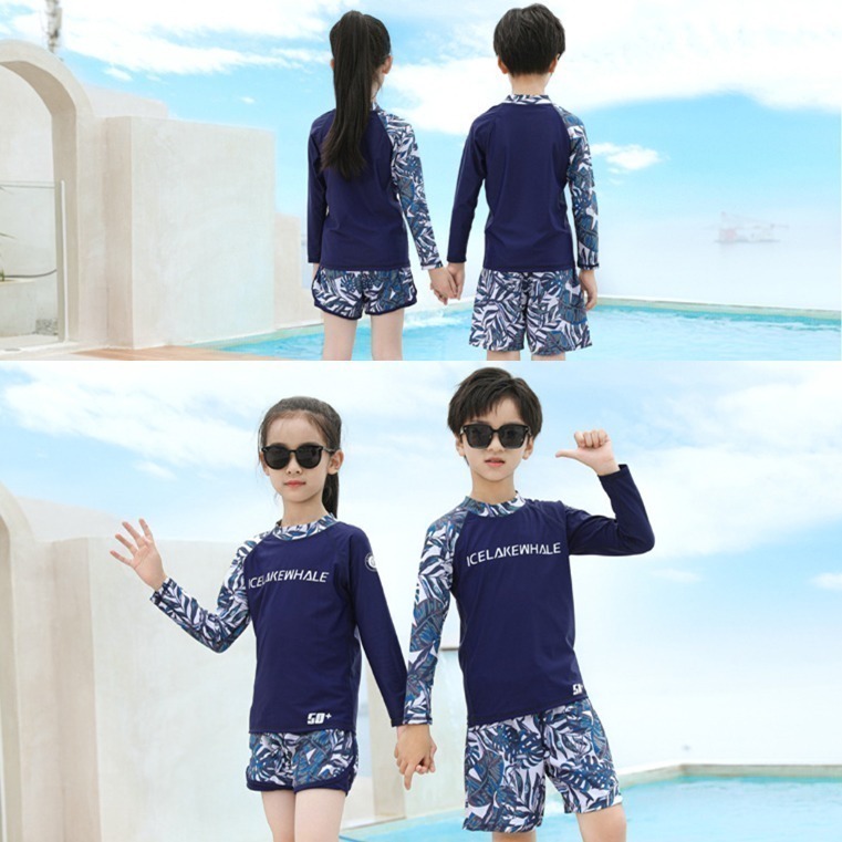 【貝娣泳裝】M010男女泳衣 兒童泳衣 情侶親子 二件式泳衣 長袖泳衣 防曬泳衣 衝浪衣 浮潛水服 水母衣 泡湯-細節圖10