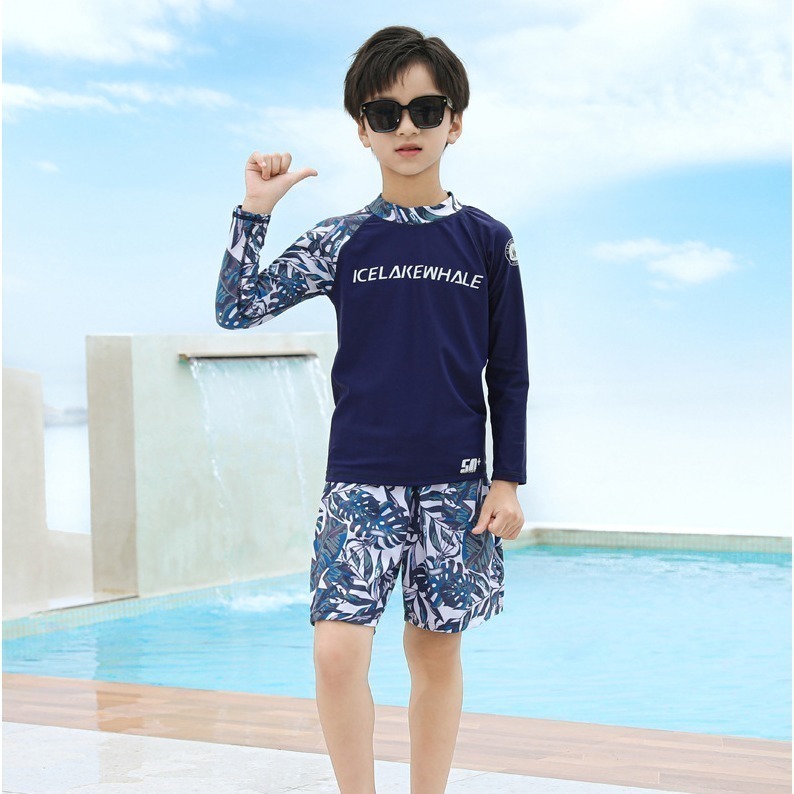 【貝娣泳裝】M010男女泳衣 兒童泳衣 情侶親子 二件式泳衣 長袖泳衣 防曬泳衣 衝浪衣 浮潛水服 水母衣 泡湯-細節圖11