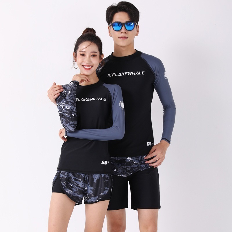 【貝娣泳裝】M009男女泳衣 兒童泳衣 情侶親子 二件式泳衣 長袖泳衣 防曬泳衣 衝浪衣 浮潛水服 水母衣 泡湯-細節圖2