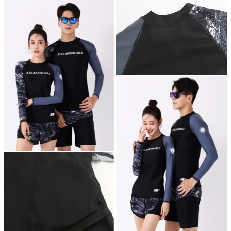 【貝娣泳裝】M009男女泳衣 兒童泳衣 情侶親子 二件式泳衣 長袖泳衣 防曬泳衣 衝浪衣 浮潛水服 水母衣 泡湯-細節圖5