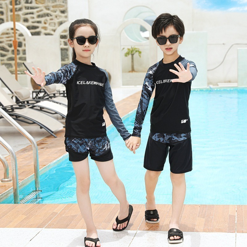 【貝娣泳裝】M009男女泳衣 兒童泳衣 情侶親子 二件式泳衣 長袖泳衣 防曬泳衣 衝浪衣 浮潛水服 水母衣 泡湯-細節圖6