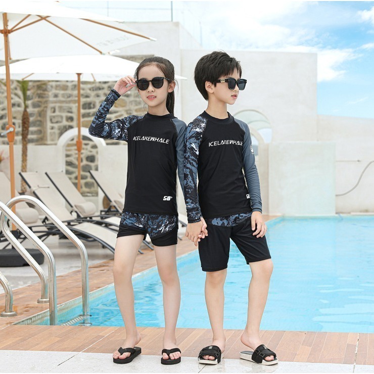 【貝娣泳裝】M009男女泳衣 兒童泳衣 情侶親子 二件式泳衣 長袖泳衣 防曬泳衣 衝浪衣 浮潛水服 水母衣 泡湯-細節圖9