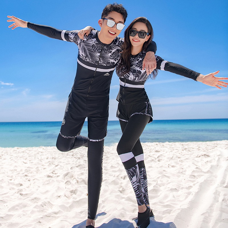 【貝娣泳裝】M139男生泳衣 男泳褲 三件式泳衣 長袖長褲防晒泳衣 沙灘 衝浪衣 浮潛泳衣 水母衣 溫泉 泡湯/現貨-細節圖8
