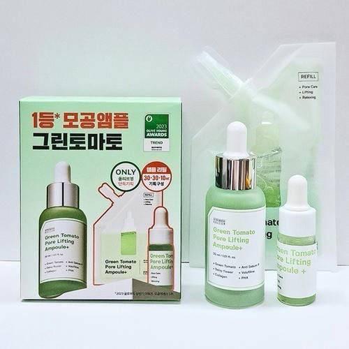 韓國 SUNGBOON EDITOR 綠番茄緊緻毛孔安瓶 30ml+30ml+10ml 超值套組 綠番茄 緊緻毛孔 安瓶-細節圖3