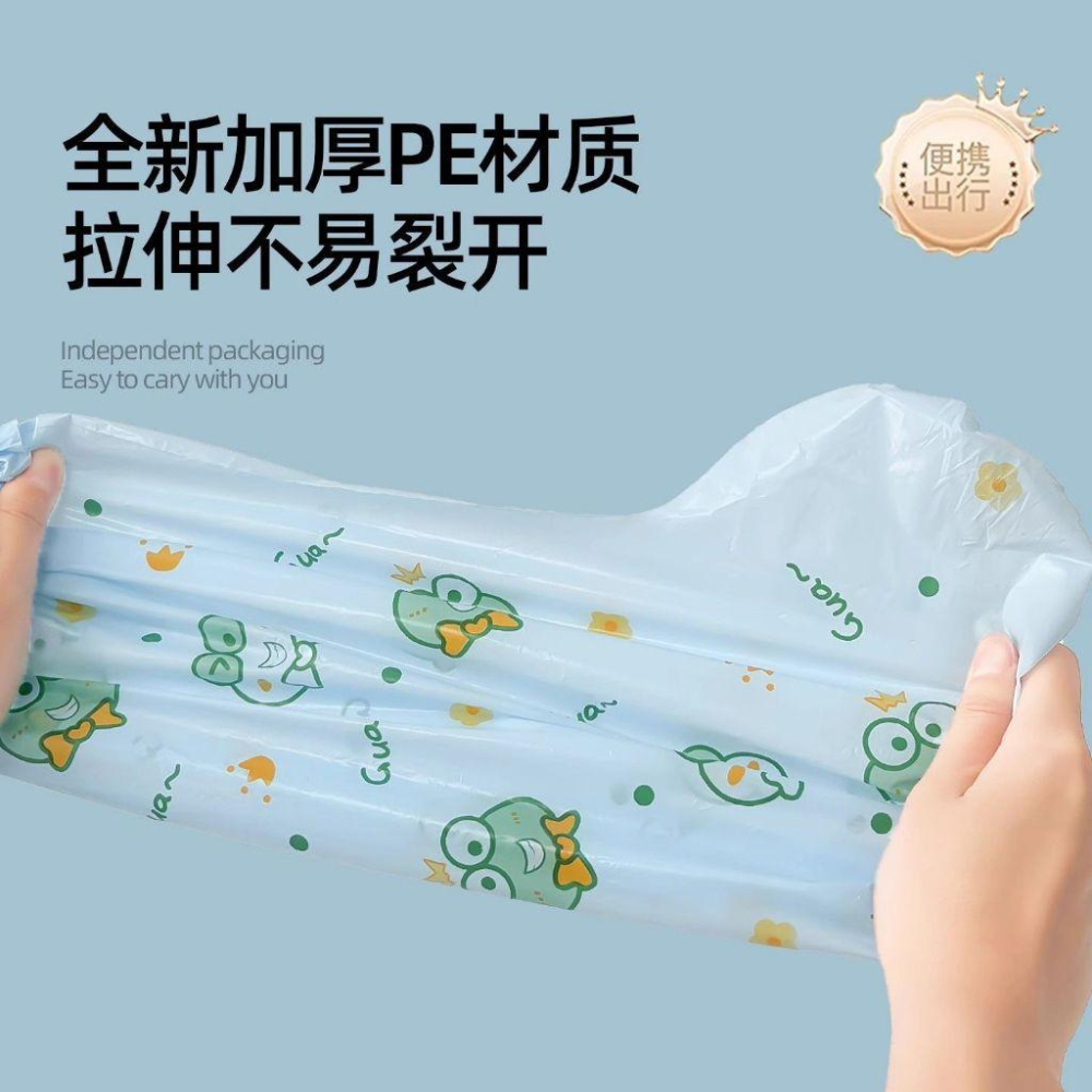 儿童一次性防水鞋套加厚耐磨男女高筒印花长筒防滑户外脚套雨鞋套-細節圖6