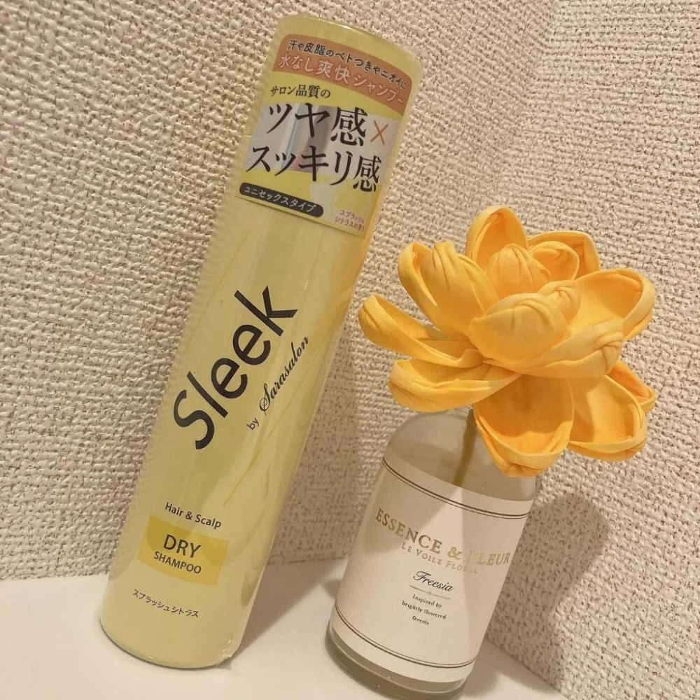 現貨 日本 SLEEK 保養級乾洗髮噴霧 100g 乾洗髮 水解蠶絲蛋白 保養級 Miidel x Sleek-細節圖2