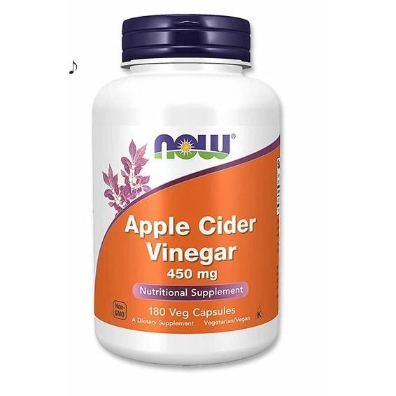 現貨 美國 NOW Foods 蘋果醋膠囊 180粒 apple cider vinegar 450mg 素食-細節圖2