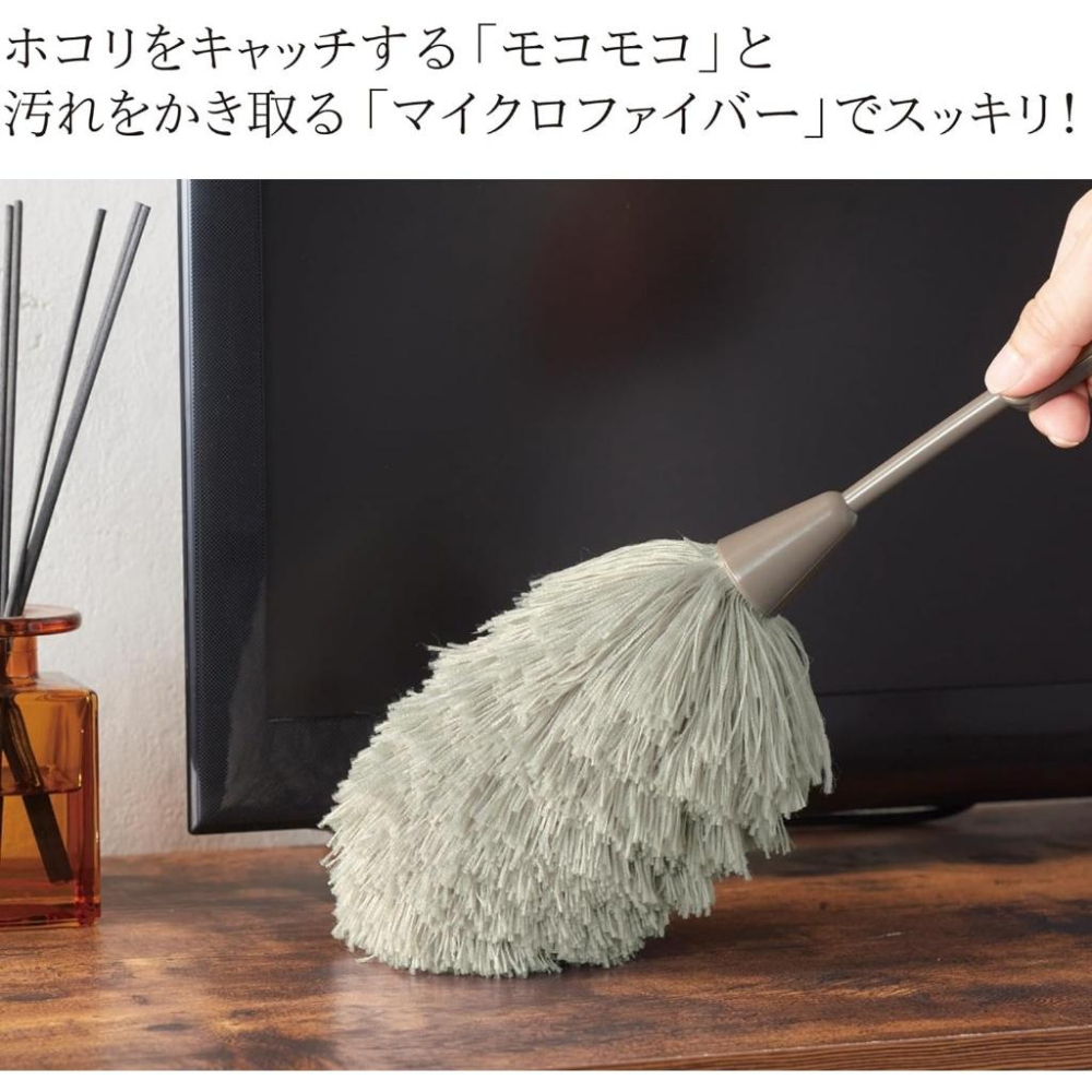 日本 REMARC 超細纖維 便利清掃撢 除塵撢 丸辰 除塵刷 附收納盒 雞毛撢子 灰塵撣 MARUTATSU-細節圖3